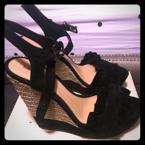 Gianni Bini Shoes - Gianni Bini Black Wedges